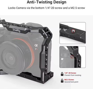 SmallRig DSLR para <span class=keywords><strong>Sony</strong></span> A73 A7M3 A7R3 jaula de cámara de luz para <span class=keywords><strong>Sony</strong></span> <span class=keywords><strong>A7III</strong></span> A7R III A9 plataforma de cámara con kit de cámara de montaje de zapata fría 2918 - Product Image 3
