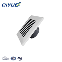 Qiyue Haute Qualité Ventilaion Nouvelle Fabrication En Gros ABS 150mm Évent Carré pour Système De Conduit D'air