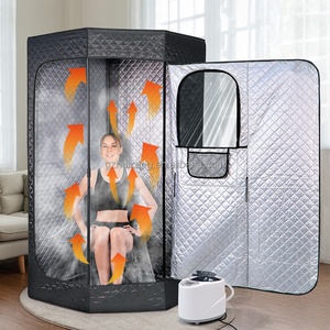 Sauna de Vapor Plegable para el Hogar, 1000w, para 1 Persona, 2.6L, con Vapor Húmedo, para Masajes Familiares - Product Image 2