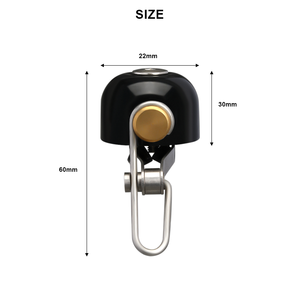 Timbre de Bicicleta Clásico Retro RIDERACE, Sonido Fuerte y Claro, para Bicicletas de Montaña, Carretera y Plegables, Anillo de Cobre para Manillar, Alarma de Seguridad - Product Image 6