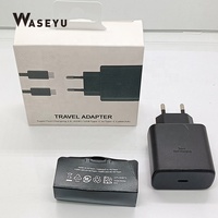Chargeur rapide 45W PD 3.0 Type-C, adaptateur mural standard UE pour Samsung Galaxy S24 S23 S22 S21 Series, bureau, maison, charge portable