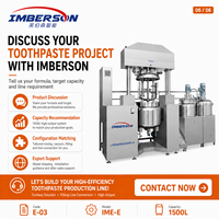 Ligne de mélange sous vide industrielle Imberson 1500L entièrement automatique de haute précision pour poudres et compactes pressées