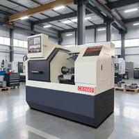 Torno CNC de Metal de Alta Eficiencia ShanDong HR CK0660, Torno CNC de Bancada Plana