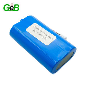 China Leverancier Lithium Ion Batterij 1s2p 3.7V 5200Mah Icr18650-2600 <span class=keywords><strong>2</strong></span> Cellen Li-Ion Batterij Packs Met Connector - Product Image 3