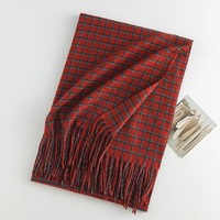 Écharpe carrée grande taille pour femme, motif à carreaux, toucher cachemire, douce, épaisse, chaude et durable, 100% polyester, vente en gros