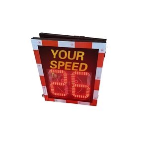 Sonrisa y tristeza Emote Medición de velocidad del vehículo de movimiento lento Señales de advertencia de tráfico Pantalla de radar solar - Product Image 1