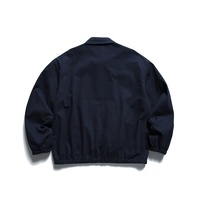 OEM conception personnalisée printemps nouveau style couleur unie polyvalent manteau ample long unisexe rétro décontracté bombardier veste