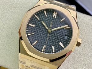 Reloj Mecánico de Lujo, Super Calidad, Resistente al Agua, 41mm, Fábrica ZF, Movimiento ETA 4302, 15500, Zafiro Luminoso, Oro Rosa, Negro - Product Image 3