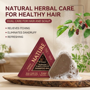 Shampooing Solide Herbal Mûrier Angélique <span class=keywords><strong>Sans</strong></span> <span class=keywords><strong>Sulfate</strong></span> Soin Naturel du Cuir Chevelu Nettoyage en Profondeur Réparation Capillaire Usage Domestique - Product Image 2