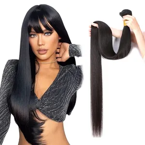 Nieuw Binnen 100% Natuurlijke Braziliaanse Menselijk Haar Bundels, Hete Verkoop Bot Rechte Maagdelijke Natuurlijke Human Hair Extensions Leveranciers