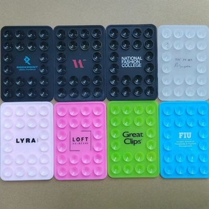 Wholesale 20 Cups Single-sided Suction Silicon Pad Customized LOGO Phone Stand Accessories Phone Grip Suction Cup <b>ipad</b> <b>Mount</b> - Product Image 3