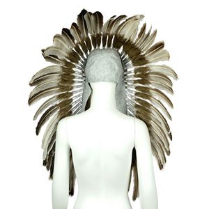 ティンモア TS106 ハロウィン インディアン フェザーヘッドドレス 男女兼用 大人用 コスチュームパーティー パフォーマンス カーニバル パレード ドレスアップ バール用 - Product Image 2
