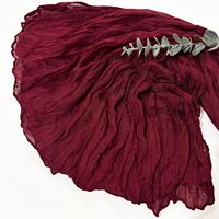 Lot de 6 chemins de table en gaze de coton pour la maison, style bohème, transparents, 21x118 pouces, MOQ6
