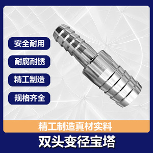 Raccord Pagode Réducteur en Acier Inoxydable 304 pour Tuyau d'Eau, Raccord Flexible Double Extrémité, Conception Industrielle - Product Image 5