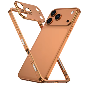 Custodia per telefono di lusso con telaio metallico per dissipazione del calore per <span class=keywords><strong>iPhone</strong></span> 17 Air 16 15 14 <span class=keywords><strong>13</strong></span> Pro Max, cover posteriore con protezione indipendente per la <span class=keywords><strong>fotocamera</strong></span> - Product Image 1