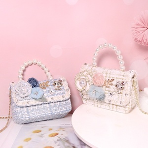 Sacs à bandoulière antivol durables et de haute qualité en coton et lin pour filles, collection printemps-été, sacs à <span class=keywords><strong>main</strong></span> tendance pour enfants, vente en gros - Product Image 1