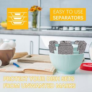 Protectors Stacking 3 Sizes Custom Logo Pan Separators Anti-Slip Cookware <b>Pads</b> Stop <b>Scratches</b> Marring Kitchen Storage - Product Image 3