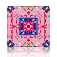 Tapis de Mahjong Pliable et Portable, Épais et Antidérapant, Motif Floral Style Chinois, Luxueux, Écologique et Durable, Vente en Gros