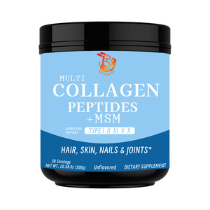 Poudre de peptides de collagène multiples OEM avec MSM et vitamine C et complexe multi-articulaire pour soutenir la santé des cheveux, de la peau, des ongles et des articulations - Product Image 1