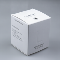 Boîte en carton gaufré esthétique avec feuille holographique pour baume de nuit et soins de la peau