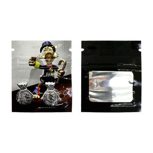 100 pièces/<span class=keywords><strong>lot</strong></span> prêt à expédier refermable anti-odeur noël boule de neige bonbons Mylar sacs - Product Image 3