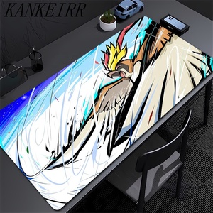 Anime Poke-mon teclado grande Mousesdesk Pad antideslizante goma Gaming Mousepad Laptop Mouse alfombra juego Mesa Mat Anime derivados - Product Image 4