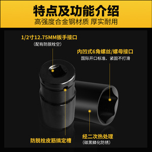 Juego de Llaves de Tubo Eléctricas Extensibles Huang Xiaochao, Juego de Llaves de Tubo Cuadradas de 8-32, Tornillo de Cabeza de Llave de Tubo, Taladro Manual, Llave de Tubo Hexagonal Neumática de 8-32 - Product Image 4