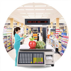 Báscula Digital para Supermercado Veidt con Impresión de Etiquetas de Precios, Pantalla LCD, Precisión de 10g, Conteo de Peso, Etiquetado con Código de Barras 8 - Product Image 4