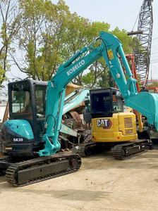 Mini pelleteuse sur chenilles Kobelco SK35 SK55 SK60 SK75 d'occasion de bonne qualité Prix inférieur Shanghai - Product Image 3