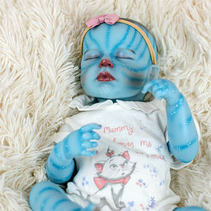 Lifereborn 18 pulgadas 46cm 3D pintura <span class=keywords><strong>Avatar</strong></span> Baby Dolls realista dormir recién nacido Reborn muñecas para niños regalos - Product Image 2