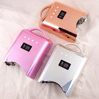 Cadeau de Noël 2024 Misbeauty, Nouvelle Conception Pro Cure, Lampe à Ongles LED UV Gradient de Couleur Rechargeable Sans Fil Grande Double 78W, Portable