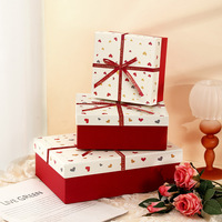 Coffret Cadeau de Haute Qualité avec Motif Cœur Mignon - Boîtes Cadeaux Rose Doux pour Anniversaires et Cadeaux de Demoiselles d'Honneur