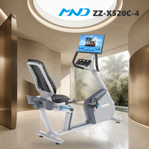 Vélo couché de fitness élégant avec écran synchronisé, équipement de cardio MND Fitness pour clubs de sport à Vienne, pour une utilisation fluide - Product Image 1