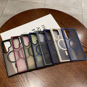 Funda de teléfono magnética de acrílico translúcido esmerilado brillante mate para Samsung Galaxy S24 Ultra S25 S23 <span class=keywords><strong>S22</strong></span> S21 funda trasera a prueba de golpes - Product Image 3