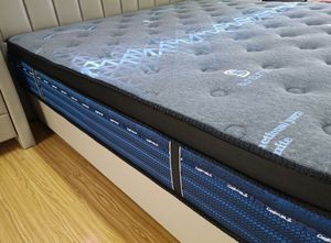 12inch Lai Túi cuộn dây mùa xuân Gel Bộ nhớ bọt Nệm Nữ Hoàng Vua ngủ Nệm hộp mùa xuân giường nệm đồ nội thất phòng ngủ - Product Image 2