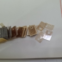 Taille 13*18*0.12 MM avec trou 3 mm transparent mince feuille de mica à 220