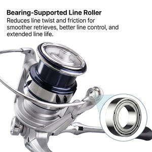 Moulinet de pêche spinning <span class=keywords><strong>Stradic</strong></span> 1000/2500/3000/<span class=keywords><strong>4000</strong></span> ultraléger 4+1BB 5.2:1 avec bobine en aluminium CNC et poignée métallique pliable pour eau salée - Product Image 5