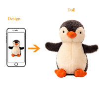Pingüino de peluche de juguete personalizado animales de peluche OEM LOGO pingüino Pushie muñeca regalos ponderado juguete de peluche