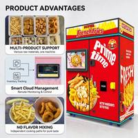 Distributeur automatique de frites, capacité de 120 boîtes, distributeur commercial de chips