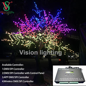 Diseño exclusivo al aire libre RGB IP65 impermeable Artificial Cherry Tree Light Cables ocultos ODM/OEM compatibles con paisaje Navidad - Product Image 2