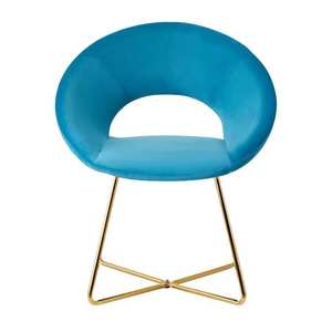 Chaise de salle à manger en velours marron avec pieds en métal, nouveau design, pour la maison, vente en gros - Product Image 6