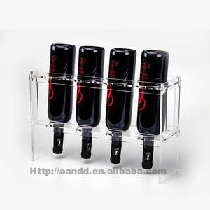 ชั้นวางขวดเหล้าอะคริลิคแบบกำหนดเองพร้อมไฟ LED และเคาน์เตอร์โชว์ไวน์ - Product Image 2