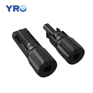 YRO 1500V CE waterproof IP68 DC PV Plug socket battery solar panel cable connector rail solar mounting