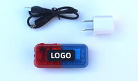 Guía de tráfico Ciclismo nocturno Recargable Led Intermitente Clip DE SEGURIDAD Luz Sheriff Advertencia Strobe Hombro Flasher