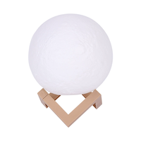 Lampe de Noël LED en forme de lune avec télécommande, contrôle tactile, minuterie, variateur d'intensité, veilleuse créative pour la décoration de chambre à coucher et de chevet