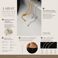 Collier à perles empilables en argent sterling 925, 60 cm de long, idéal pour les affaires/dîners/cadeaux/personnalisation de cadeaux
