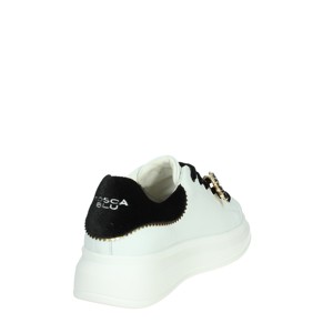 Sneakers uomo di tendenza moda alta SF2401S015 bianco/nero scarpe da passeggio basse - Product Image 3