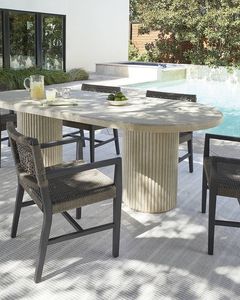 Mesa de Comedor Moderna para Exteriores de Cemento GFRC, Mesa de Concreto Ligera Hecha a Mano, Precio Directo de Fábrica y Suministro OEM - Product Image 4