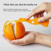 Groothandel Plastic Easy Slicer Cutter Open Schil Sinaasappelapparaat Keukengereedschapsgadget Voor Fruitgroente Sinaasappelschillers Kooktype