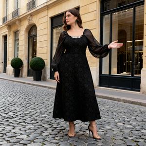 Robe Abaya en polyester de haute qualité, couleur unie, pour femmes musulmanes, fournisseur en gros personnalisé, matériau élégant - Product Image 2